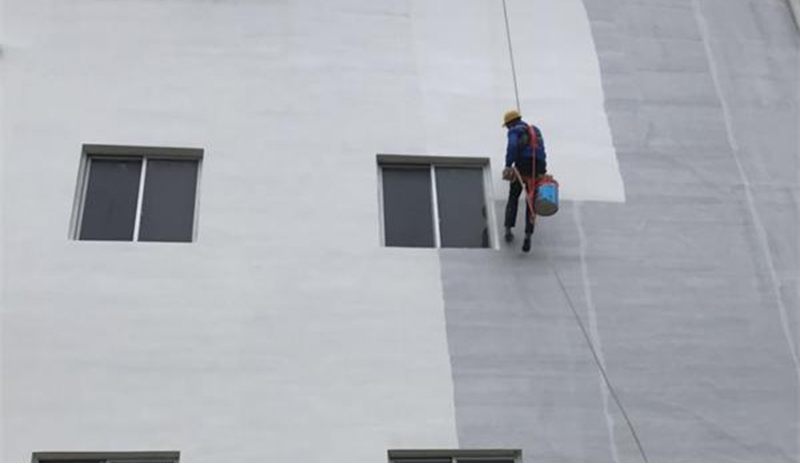 外墙后立面防水翻新-宁家商旅酒店朝阳店